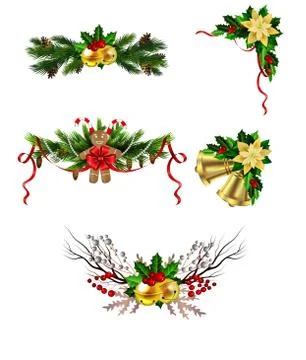 Christmas elements for your designs Stock Illustration