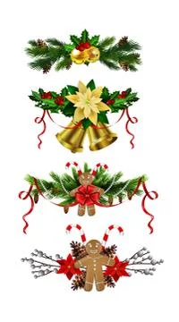 Christmas elements for your designs Stock Illustration