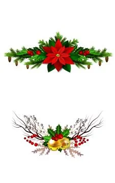 Christmas elements for your designs Illustrazione stock