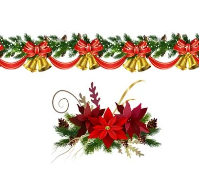 Christmas elements for your designs 库存插图