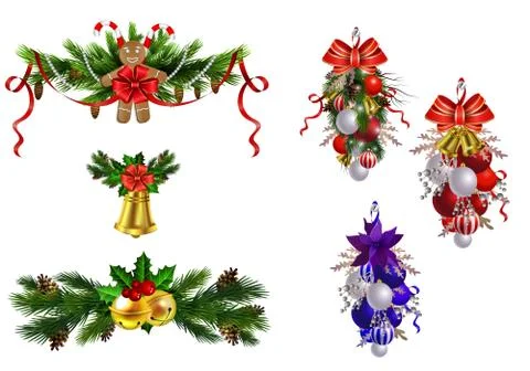Christmas elements for your designs Stock Illustration