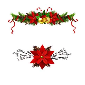 Christmas elements for your designs Stock Illustration