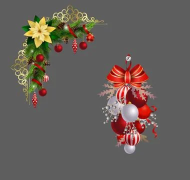 Christmas elements for your designs Stock Illustration