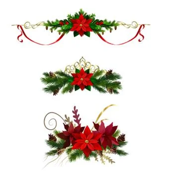 Christmas elements for your designs Stock Illustration