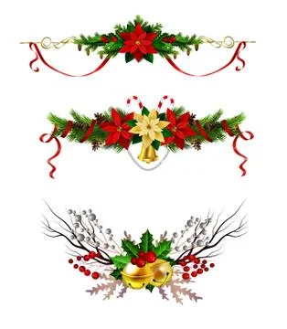 Christmas elements for your designs 库存插图