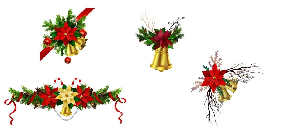 Christmas elements for your designs Stock Illustration
