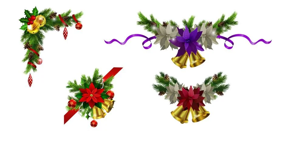 Christmas elements for your designs Stock Illustration