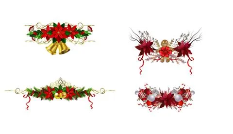 Christmas elements for your designs Stock Illustration