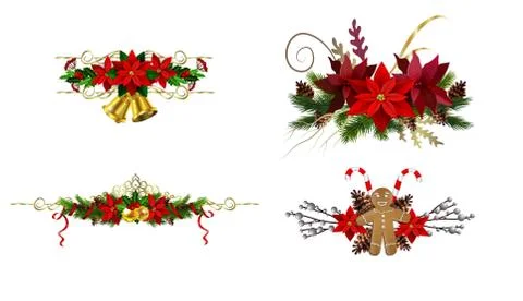 Christmas elements for your designs Stock Illustration