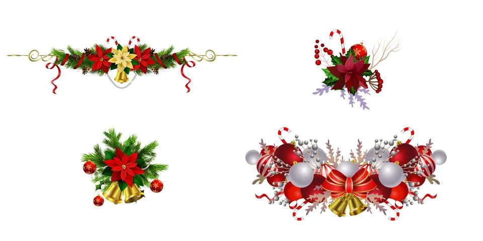 Christmas elements for your designs Stock Illustration