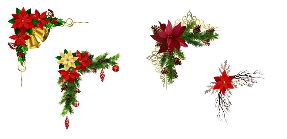 Christmas elements for your designs Stock Illustration