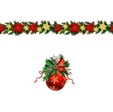 Christmas elements for your designs 스톡 일러스트