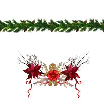 Christmas elements for your designs Stock Illustration
