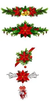 Christmas elements for your designs Illustrazione stock