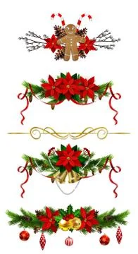 Christmas elements for your designs Stock Illustration