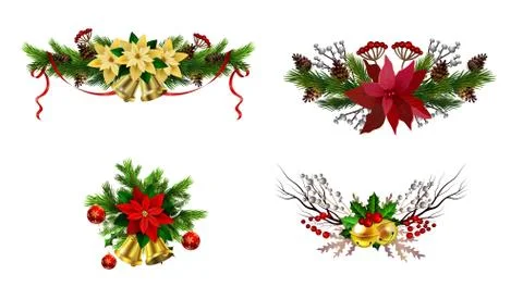 Christmas elements for your designs Stock Illustration