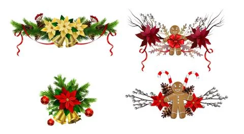 Christmas elements for your designs Stock Illustration