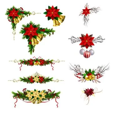 Christmas elements for your designs Stock Illustration