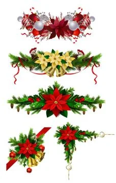 Christmas elements for your designs Stock Illustration