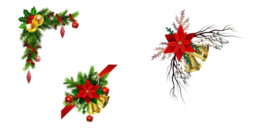 Christmas elements for your designs Stock Illustration