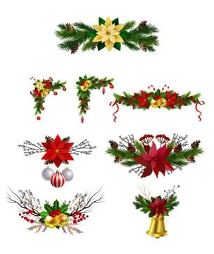Christmas elements for your designs Stock Illustration