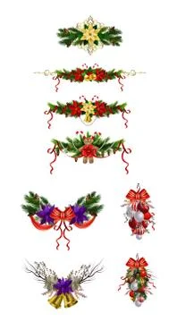 Christmas elements for your designs 스톡 일러스트