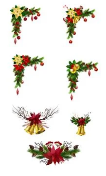 Christmas elements for your designs Stock Illustration