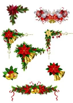 Christmas elements for your designs Stock Illustration