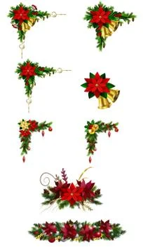 Christmas elements for your designs Stock Illustration