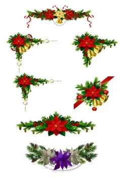 Christmas elements for your designs Stock Illustration