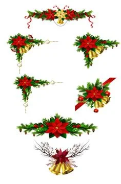 Christmas elements for your designs Stock Illustration