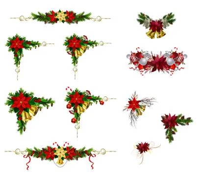Christmas elements for your designs Stock Illustration