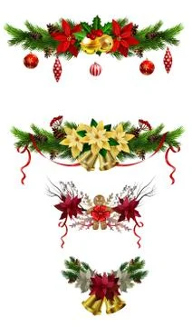 Christmas elements for your designs 스톡 일러스트