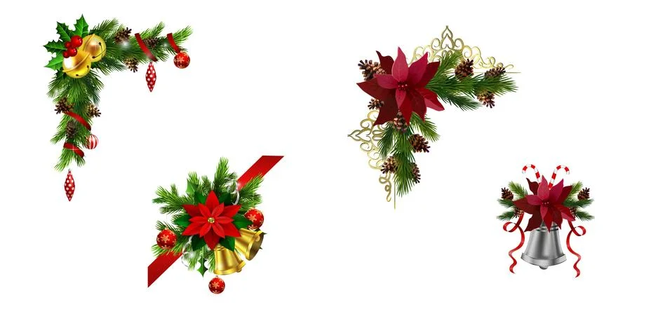 Christmas elements for your designs Stock Illustration