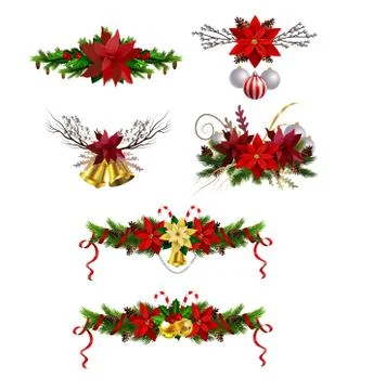 Christmas elements for your designs Stock Illustration