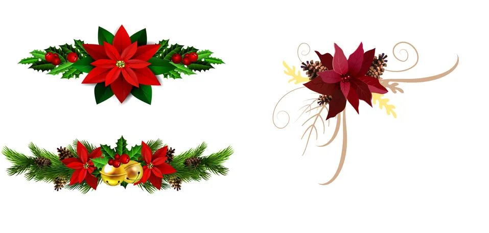 Christmas elements for your designs Stock Illustration