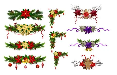 Christmas elements for your designs Stock Illustration
