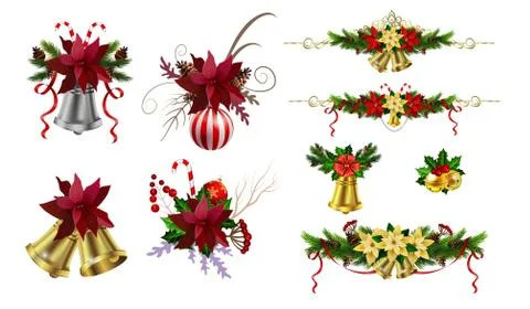 Christmas elements for your designs Stock Illustration