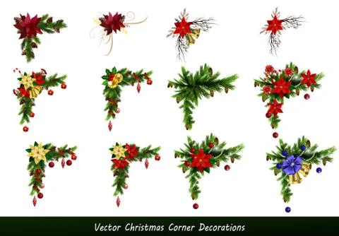 Christmas elements for your designs Stock Illustration