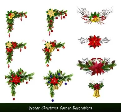Christmas elements for your designs 库存插图