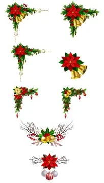 Christmas elements for your designs Stock Illustration