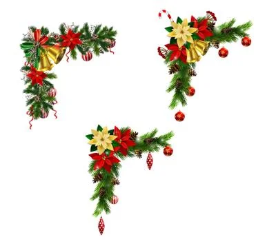 Christmas elements for your designs 库存插图