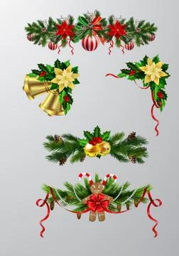 Christmas elements for your designs Stock Illustration