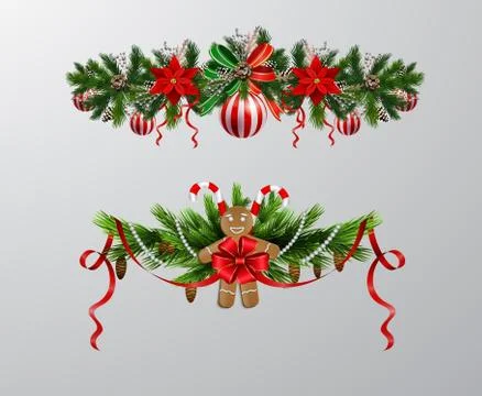 Christmas elements for your designs Stock Illustration