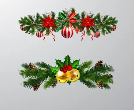 Christmas elements for your designs Stock Illustration