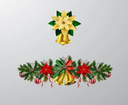 Christmas elements for your designs Stock Illustration