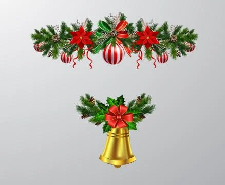 Christmas elements for your designs Stock Illustration