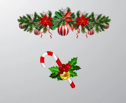 Christmas elements for your designs Stock Illustration