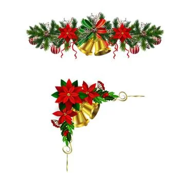 Christmas elements for your designs 库存插图