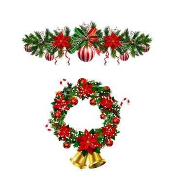 Christmas elements for your designs Stock Illustration